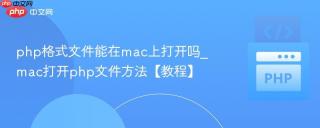 php格式文件能在mac上打开吗_mac打开php文件方法【教程】