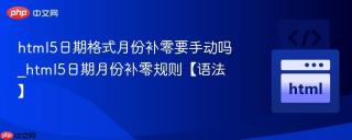 html5日期格式月份补零要手动吗_html5日期月份补零规则【语法】
