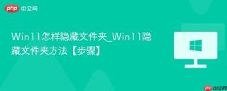 Win11怎样隐藏文件夹_Win11隐藏文件夹方法【步骤】