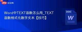 word中text函数怎么用_text函数格式化数字文本【技巧】