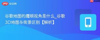 谷歌地图的鹰眼视角是什么_谷歌3D地图与街景区别【解析】