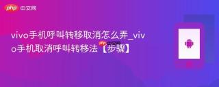 vivo手机呼叫转移取消怎么弄_vivo手机取消呼叫转移法【步骤】