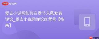 爱去小说网如何在章节末尾发表评论_爱去小说网评论区留言【指南】