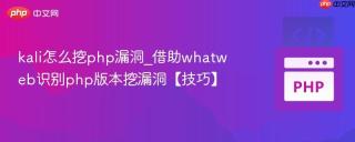 kali怎么挖php漏洞_借助whatweb识别php版本挖漏洞【技巧】