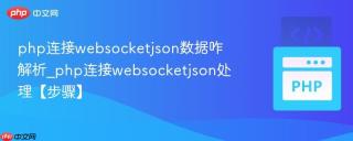 php连接websocketjson数据咋解析_php连接websocketjson处理【步骤】