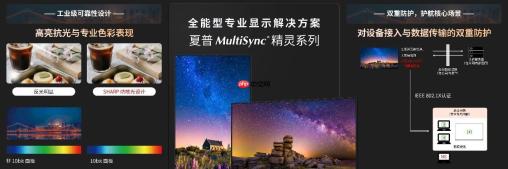 夏普MultiSync精灵与紫罗兰系列重磅上市，重塑专业显示新标准