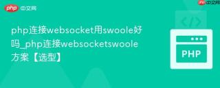 php连接websocket用swoole好吗_php连接websocketswoole方案【选型】