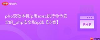 php获取本机ip用exec执行命令安全吗_php安全取ip法【方案】