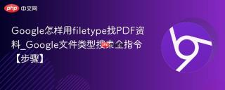 Google怎样用filetype找PDF资料_Google文件类型搜索全指令【步骤】