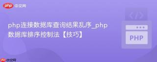 php连接数据库查询结果乱序_php数据库排序控制法【技巧】