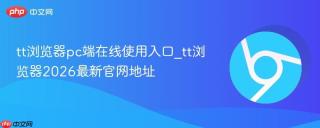 tt浏览器pc端在线使用入口_tt浏览器2026最新官网地址