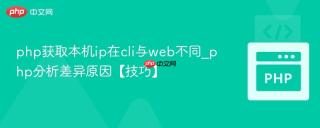 php获取本机ip在cli与web不同_php分析差异原因【技巧】