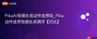 PikaAi视频生成动作连贯吗_Pika动作连贯视频生成测评【对比】