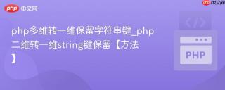 php多维转一维保留字符串键_php二维转一维string键保留【方法】