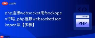 php连接websocket用fsockopen行吗_php连接websocketfsockopen法【步骤】
