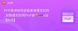 PHP表单如何获取表单提交时间_获取提交时间PHP表单time法【时间】