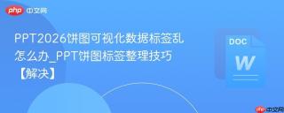 PPT2026饼图可视化数据标签乱怎么办_PPT饼图标签整理技巧【解决】