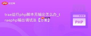 trae运行php脚本无输出怎么办_traephp输出调试法【方案】
