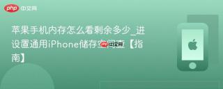 苹果手机内存怎么看剩余多少_进设置通用iPhone储存空间查【指南】