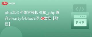php怎么写兼容模板引擎_php兼容Smarty与Blade写法教程【教程】