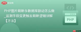 PHP图片刷新与数据库联动怎么做_监测字段变更触发刷新逻辑详解【方法】