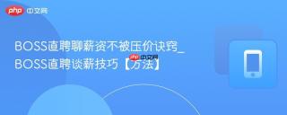 BOSS直聘聊薪资不被压价诀窍_BOSS直聘谈薪技巧【方法】