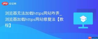 浏览器无法加载https网站咋弄_浏览器加载https网站修复法【教程】