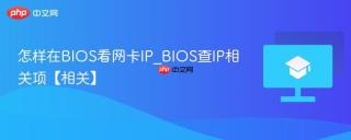 怎样在BIOS看网卡IP_BIOS查IP相关项【相关】