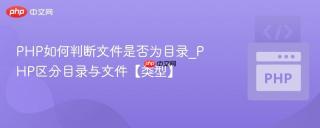 PHP如何判断文件是否为目录_PHP区分目录与文件【类型】