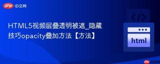 HTML5视频层叠透明被遮_隐藏技巧opacity叠加方法【方法】