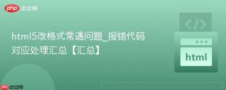 html5改格式常遇问题_报错代码对应处理汇总【汇总】