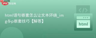 html语句嵌套怎么让文本环绕_img与p嵌套技巧【解答】