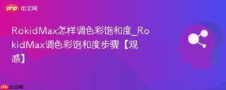 RokidMax怎样调色彩饱和度_RokidMax调色彩饱和度步骤【观感】