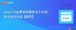 php三元运算里转整型怎不出错_括号定优先级【解答】