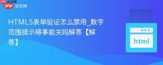 HTML5表单验证怎么禁用_数字范围提示碍事能关吗解答【解答】