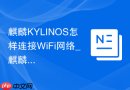 麒麟KYLINOS怎样连接WiFi网络_麒麟KYLINOS连WiFi网络操作【联网】