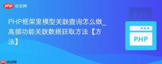 php框架里模型关联查询怎么做_高频功能关联数据获取方法【方法】
