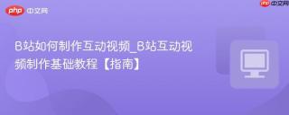 B站如何制作互动视频_B站互动视频制作基础教程【指南】