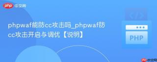 phpwaf能防cc攻击吗_phpwaf防cc攻击开启与调优【说明】