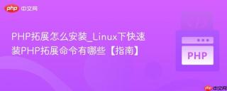 PHP拓展怎么安装_Linux下快速装PHP拓展命令有哪些【指南】
