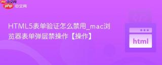 HTML5表单验证怎么禁用_mac浏览器表单弹层禁操作【操作】