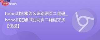 bobo浏览器怎么识别网页二维码_bobo浏览器识别网页二维码方法【便捷】