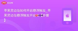 苹果灵动岛如何开启悬浮触发_苹果灵动岛悬浮触发开启法【步骤】