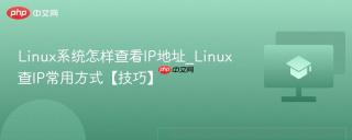 linux系统怎样查看ip地址_linux查ip常用方式【技巧】