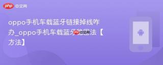 oppo手机车载蓝牙链接掉线咋办_oppo手机车载蓝牙稳固法【方法】