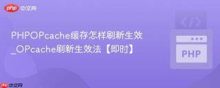 PHPOPcache缓存怎样刷新生效_OPcache刷新生效法【即时】