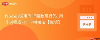 Nodejs调用PHP函数可行吗_用子进程或HTTP桥接法【说明】