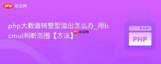 php大数值转整型溢出怎么办_用bcmul判断范围【方法】