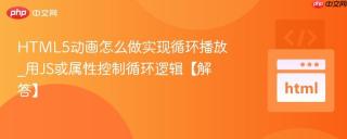 HTML5动画怎么做实现循环播放_用JS或属性控制循环逻辑【解答】