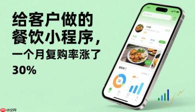 给客户做的餐饮小程序,一个月复购率涨了30%,关键在这两招!